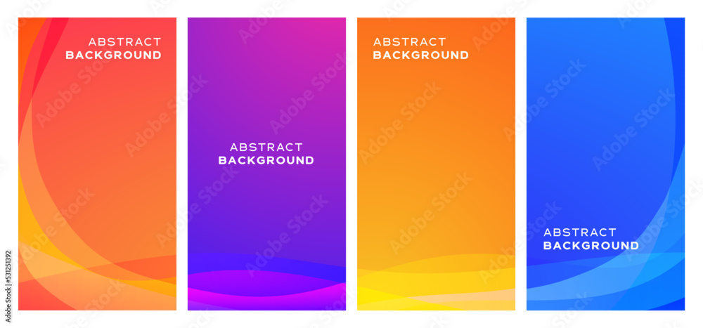 Gradient Abstract Liquid Background Collection