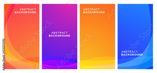 Gradient Abstract Liquid Background Collection