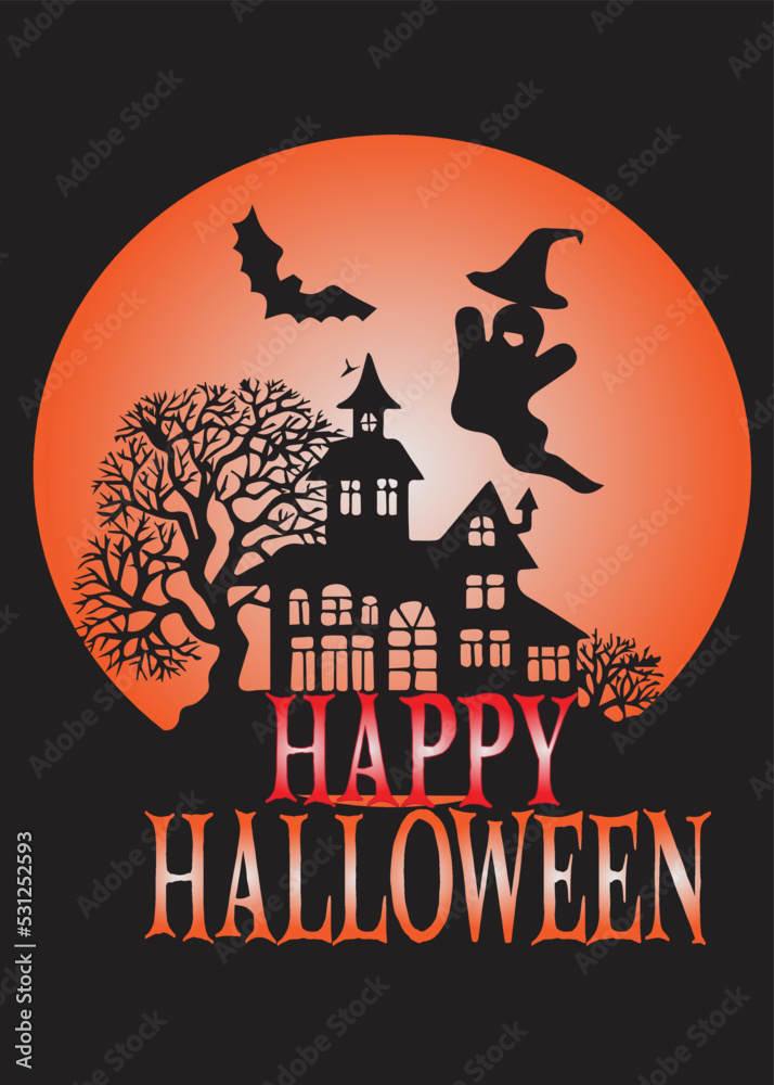 This is Halloween Design, Color changeable and printable