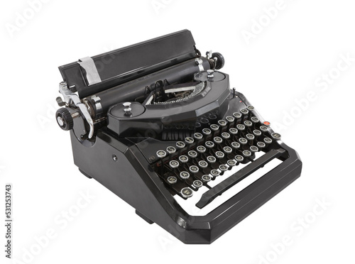 Old manual typewriter isola...