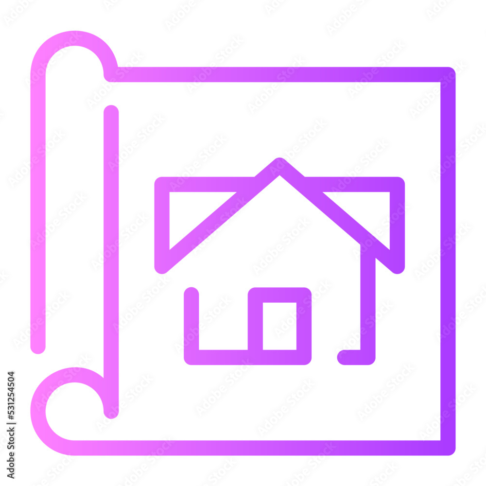 blueprint gradient icon blueprint gradient icon