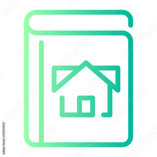catalogue gradient icon