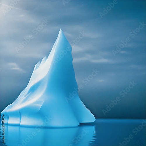 Iceberg in the ocean photo