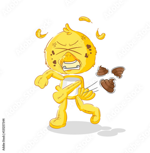 chick throwing shit vector