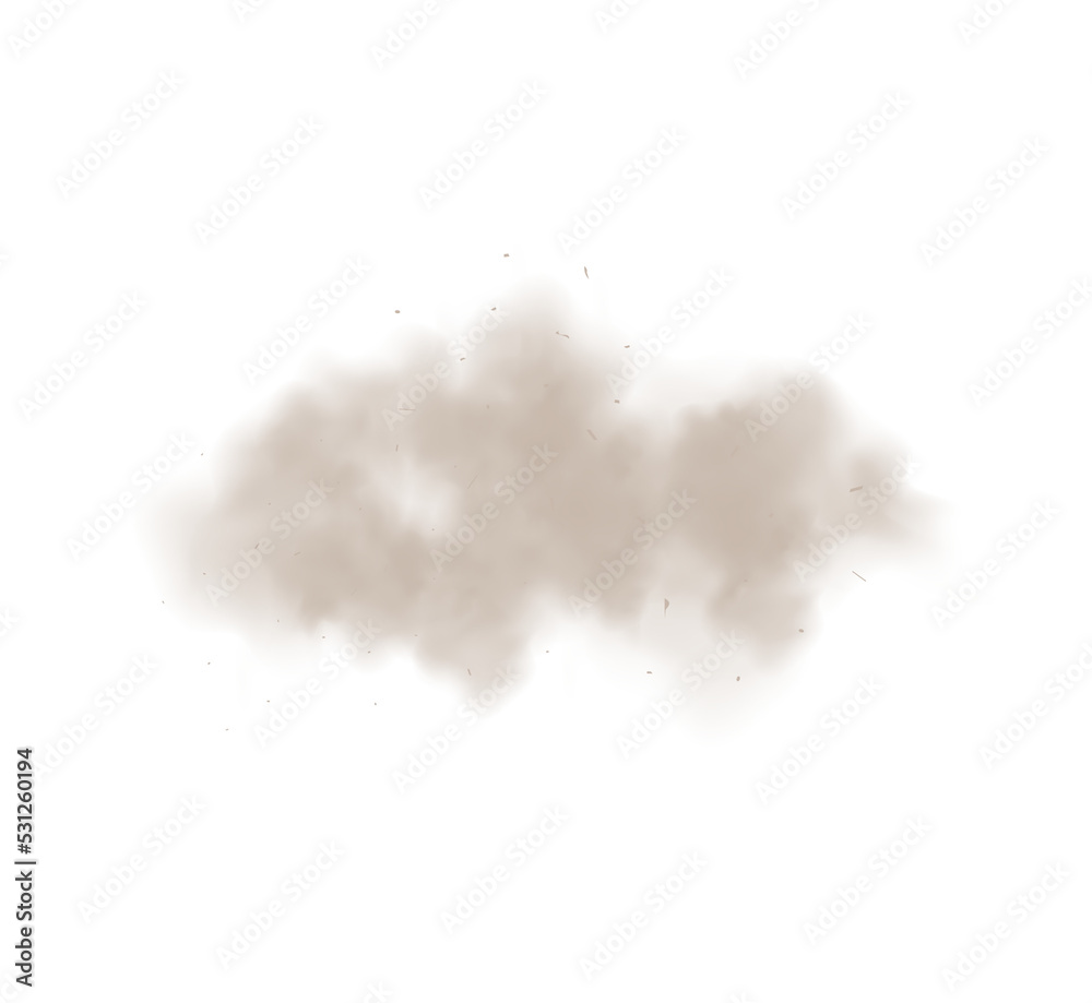 Dust sand cloud dirt air smog illustration
