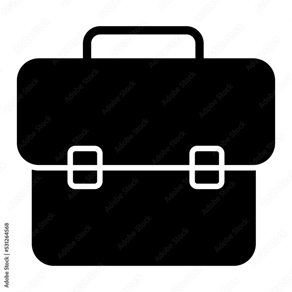 An icon design of business bag, briefcase vector An icon design of business bag, briefcase vector