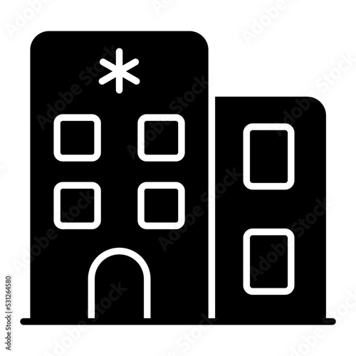 Modern design icon of hospital