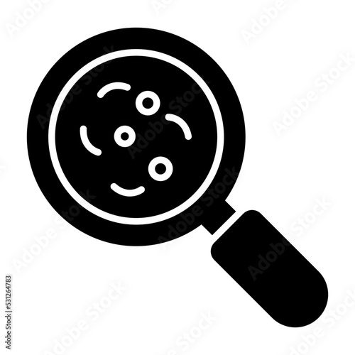 Perfect design icon of search germs 