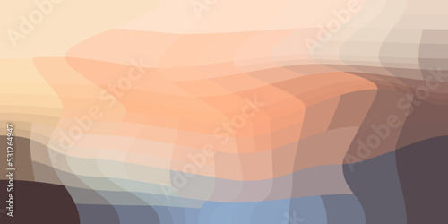 Business bright orange-brown. Colorful abstract gradient consisting of rectangles. Spectral dynamic background of square shape. Geometric collection. Vector.