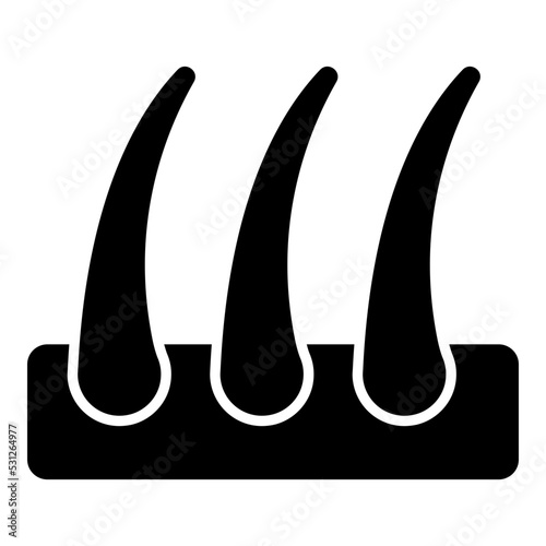 A unique design icon of follicle 