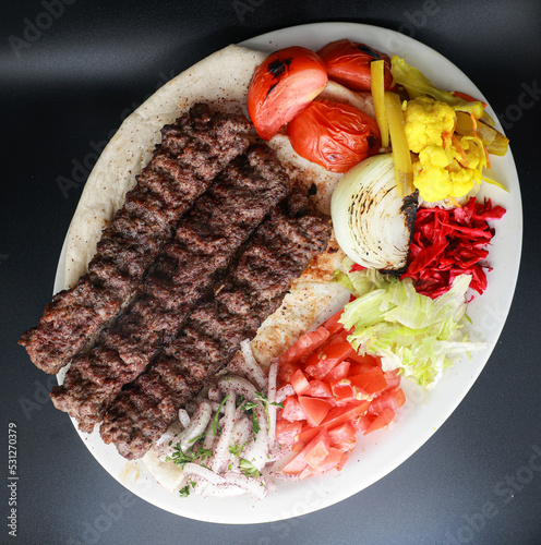 Konstfotografi Lamb & beef kabobs Iraqi style