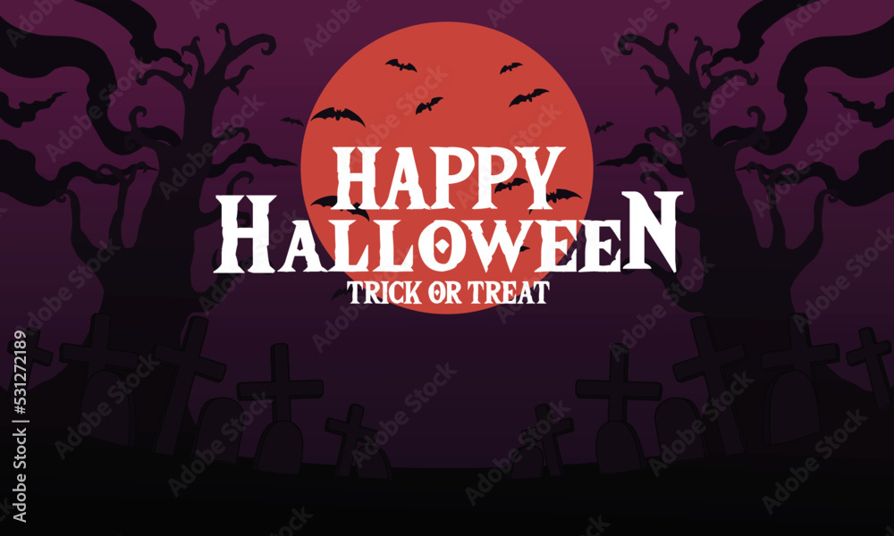 scary halloween background with purple colour
