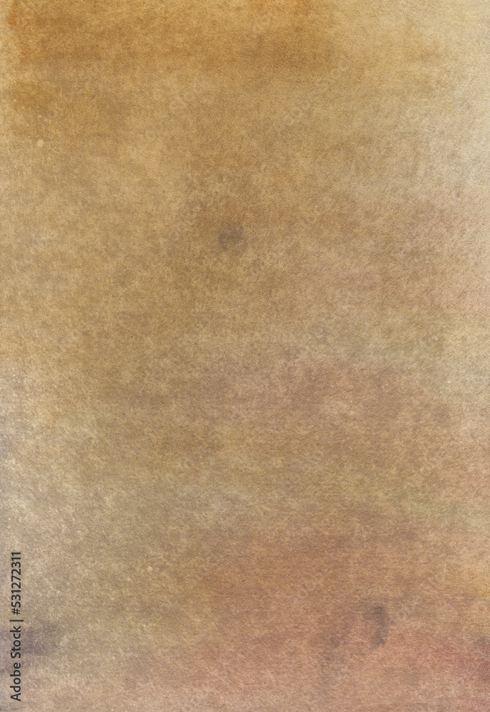 Brown watercolor abstract boho background. Cover, banner, digital paper, surface design