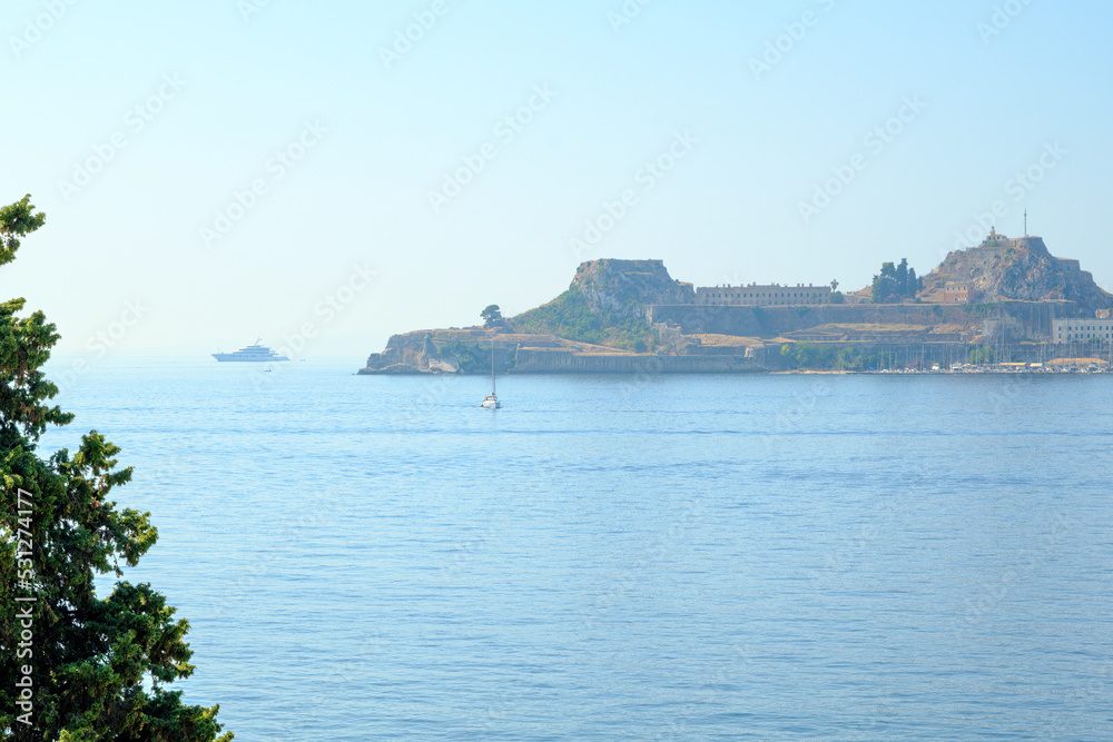 SEA VIEWS ON CORFU ISLAND ON HOLIDAY