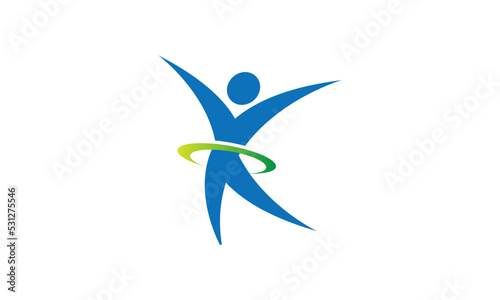 Vector logo design. Wellness and healthy