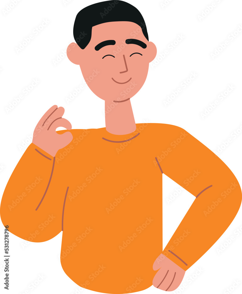 Person shows the Okay gesture, hands and fingers ok sign, the international sign of consent or satisfaction, all right concept, approval symbol. Human emotion, nonverbal communication, body language Person shows the Okay gesture, hands and fingers ok sign, the international sign of consent or satisfaction, all right concept, approval symbol. Human emotion, nonverbal communication, body language