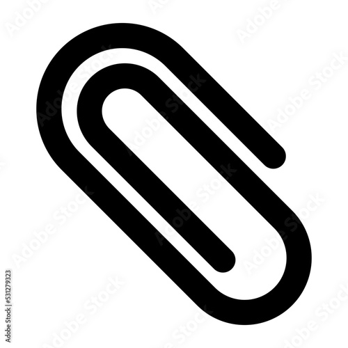       Editable filled design vector of paperclip