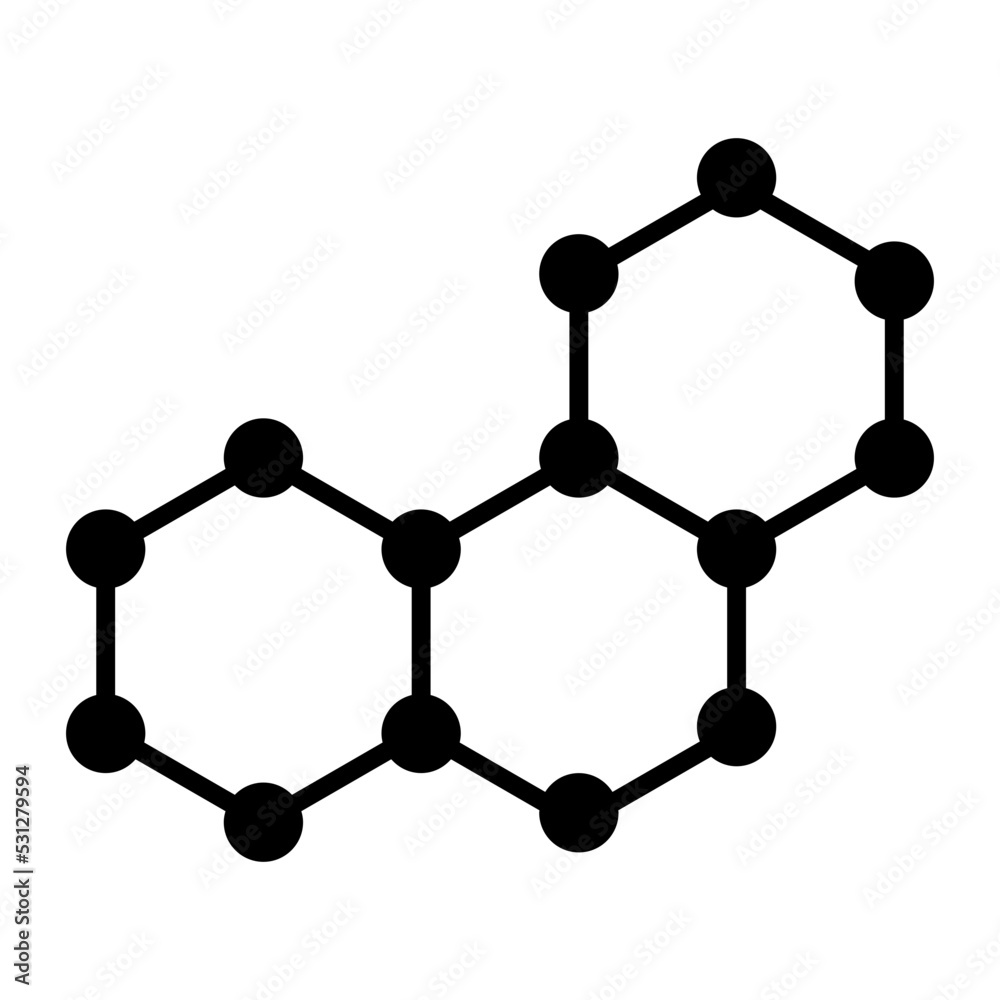 Modern design icon of chemical formula Modern design icon of chemical formula