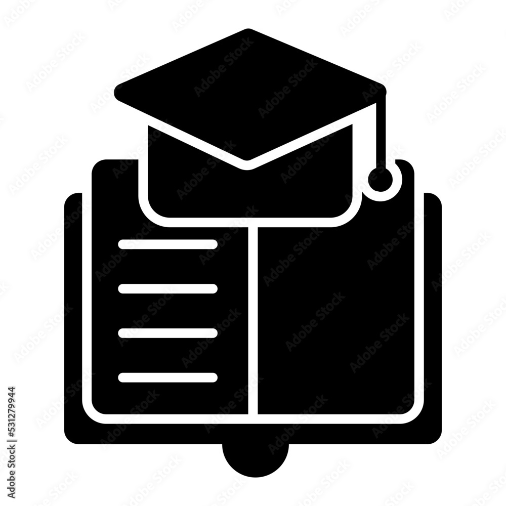 Modern design icon of education Modern design icon of education