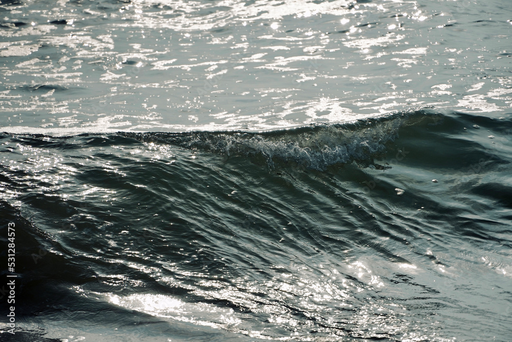 Waves on the beach. Power of sea waves in the coastal seashore of Mahabalipuram beach, Tamilnadu, India. Waves on the beach. Power of sea waves in the coastal seashore of Mahabalipuram beach, Tamilnadu, India.