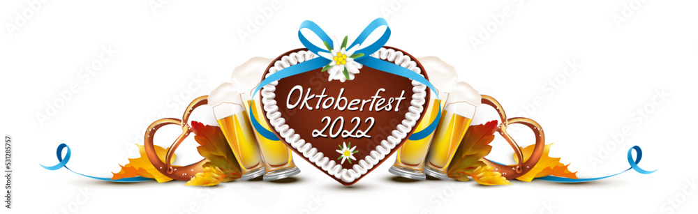 66-teiliges Oktoberfest Streudeko-Set - Mit Dirndl, Bier & Brezel Motiven