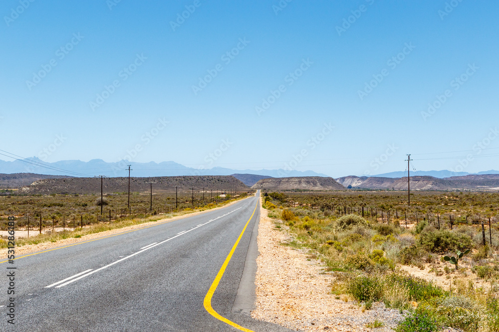 Route 62 highway in Western Cape, South Africa, Africa Route 62 highway in Western Cape, South Africa, Africa