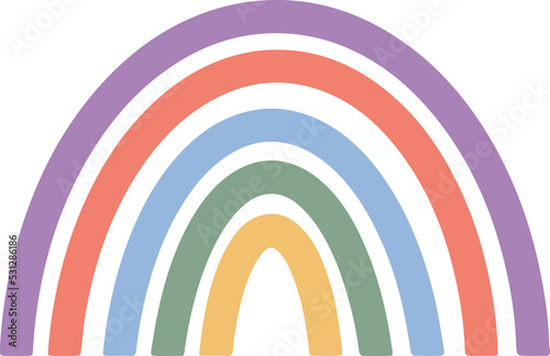 Cute Rainbows Pastel Color
