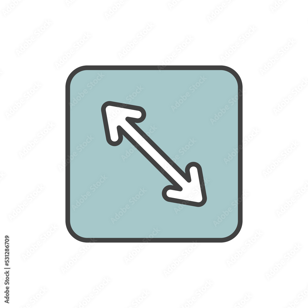 Fullscreen, zoom in icon vector illustration logo template for many purpose. Isolated on white background.full color Fullscreen, zoom in icon vector illustration logo template for many purpose. Isolated on white background.full color