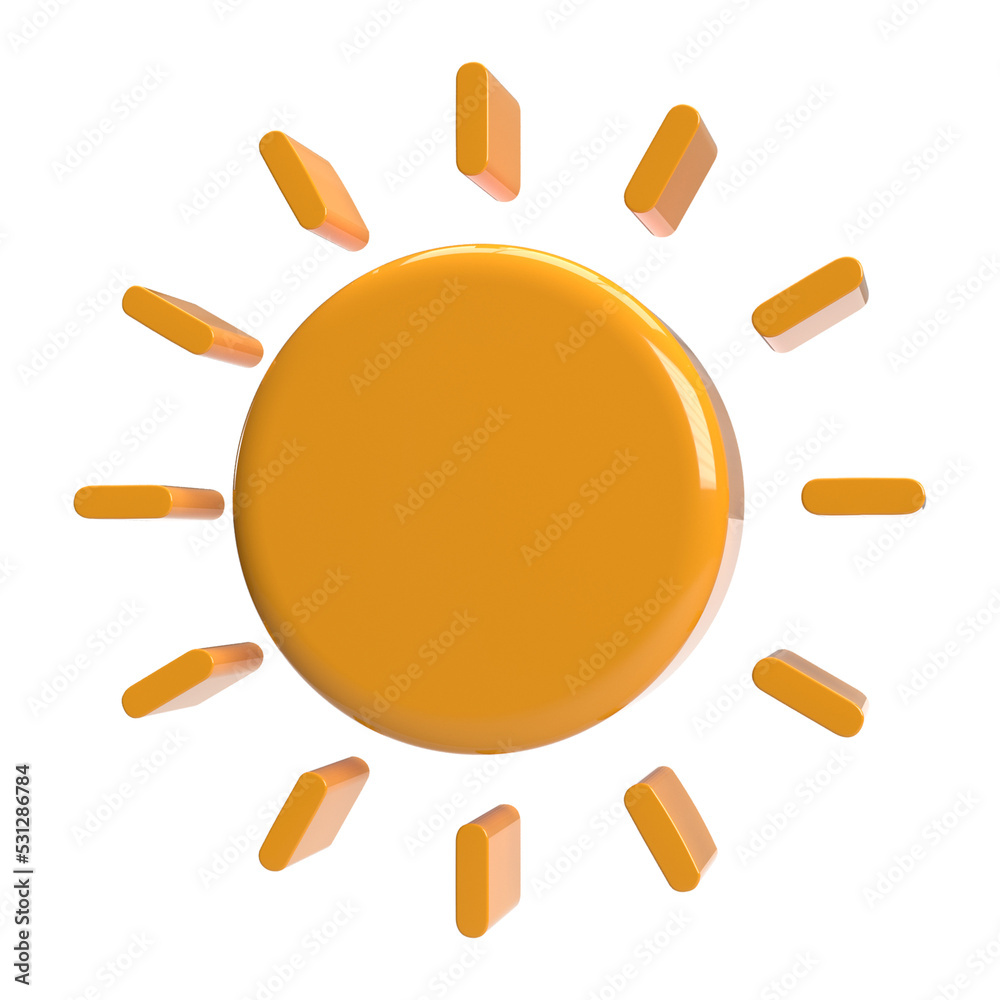 3d realistic simple sun 3d realistic simple sun