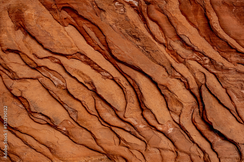 Fototapeta premium Sandstone Ripple Texture Horizontal Background Image