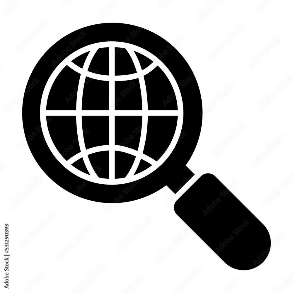 An icon design of global research An icon design of global research