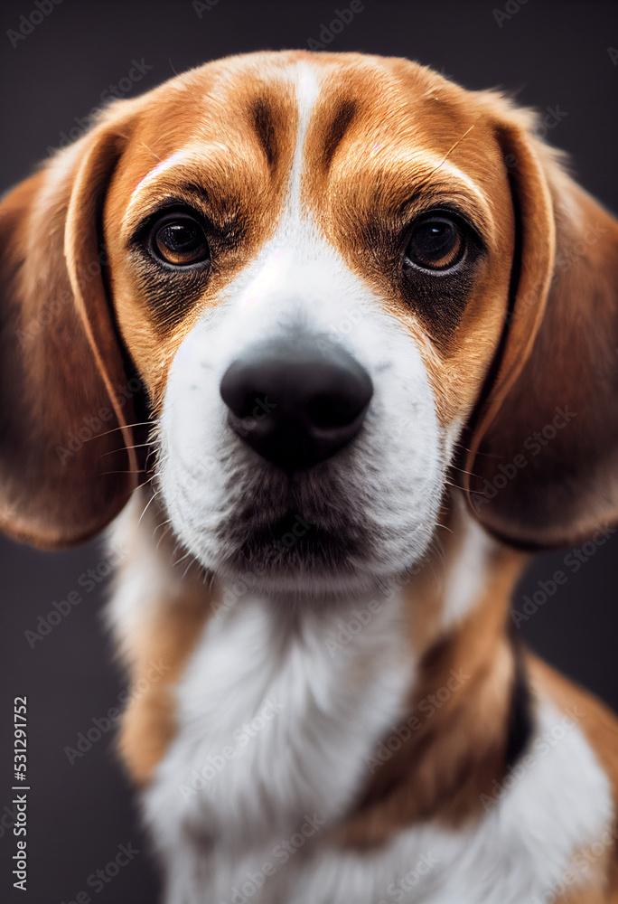 Beagle dog portrait 3