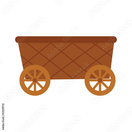 Wooden cart for harvest