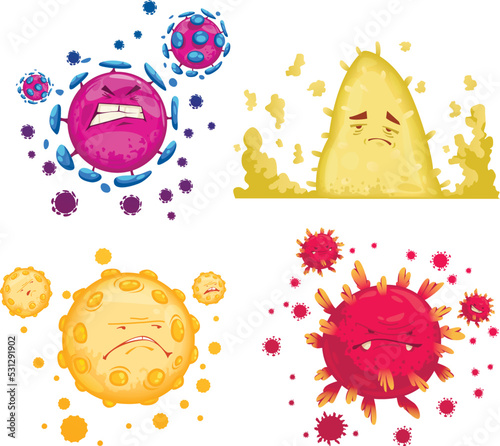 Bacteria And Virus Compositions Set