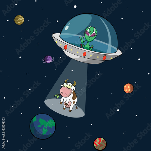 galaxy planet cosmos ufo aliens