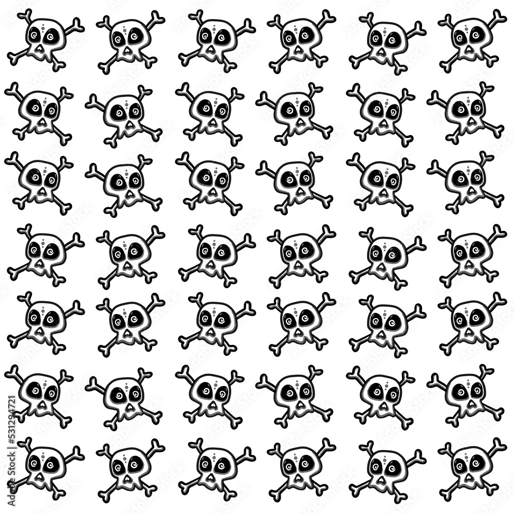 Skull and Bones pattern background Skull and Bones pattern background