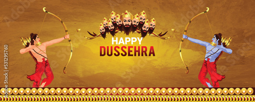 Lord rama killing ravana for happy dussehra