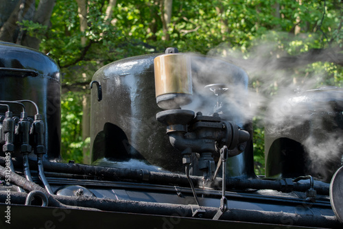 Obraz na płótnie old historic german steam locomotive at the Island ruegen w salonie
