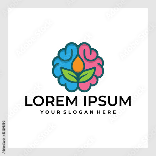 nature mind nutrition logo design health