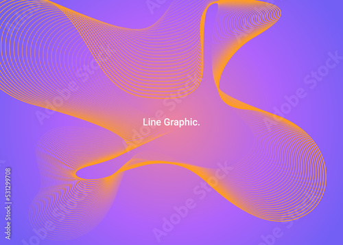 Line Graphic style banner background design concept. Halloween metaverse elements with line gradient. Creative illustration for poster, web, landing, page, cover, ad, greeting, card, presentation