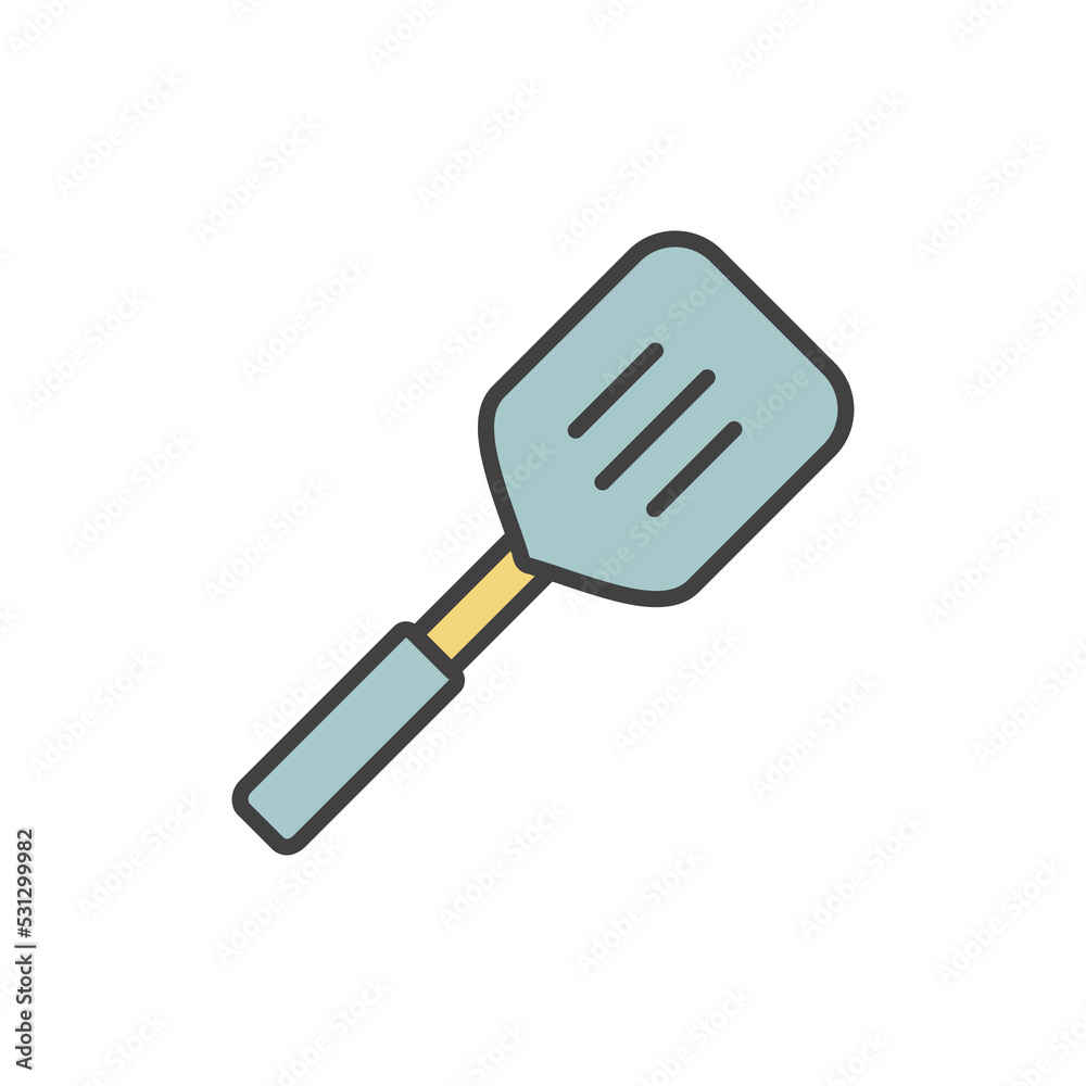 Spatula icon vector illustration logo template for many purpose. Isolated on white background. full color Spatula icon vector illustration logo template for many purpose. Isolated on white background. full color
