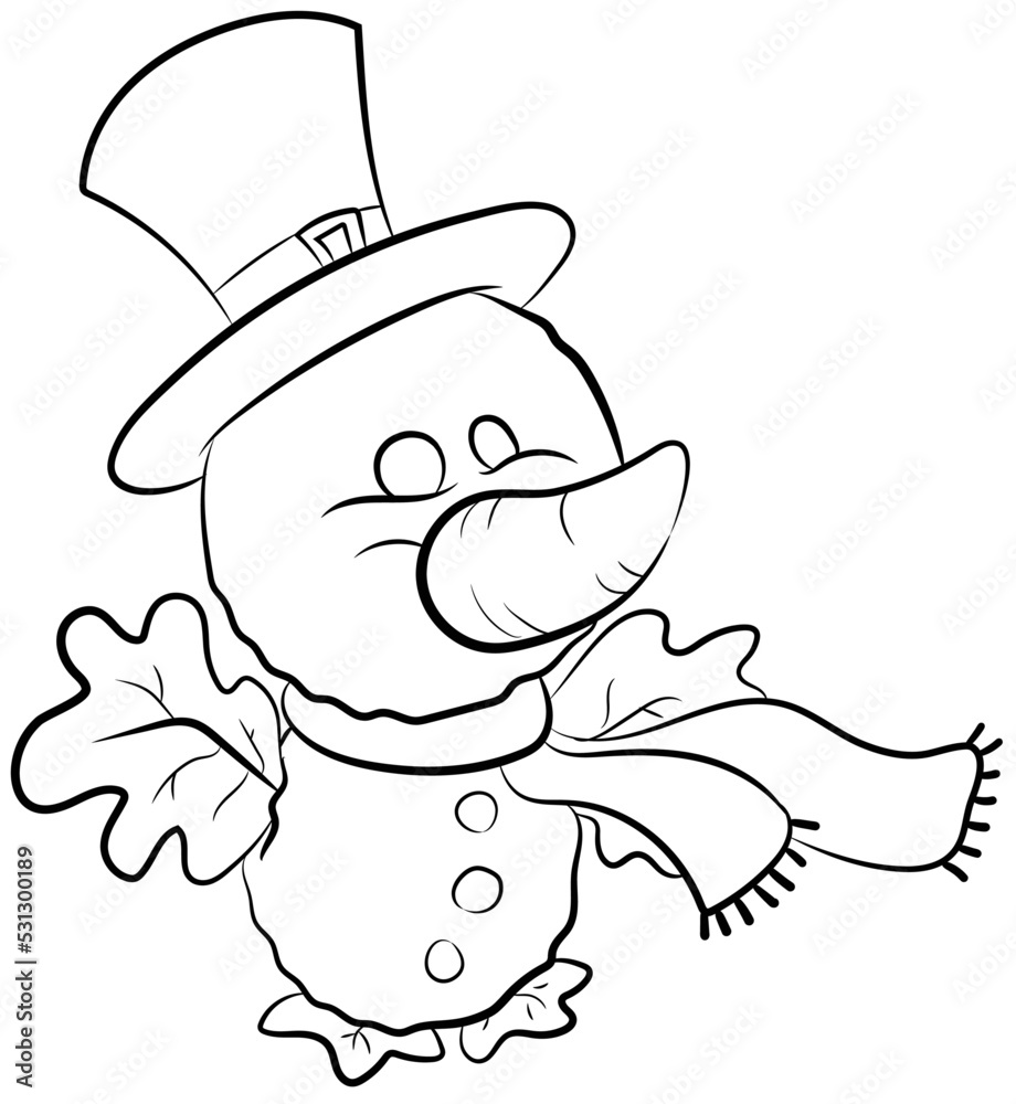 Niedlicher Schneevogel - Vektor-Illustration Niedlicher Schneevogel - Vektor-Illustration