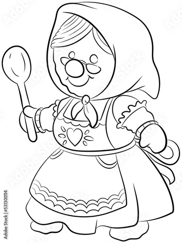 Niedliche Schneefrau - Vektor-Illustration