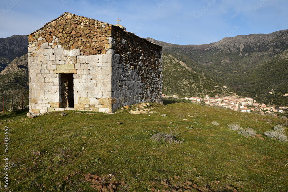 Eglise romane San Michele à Pietralba. Corse