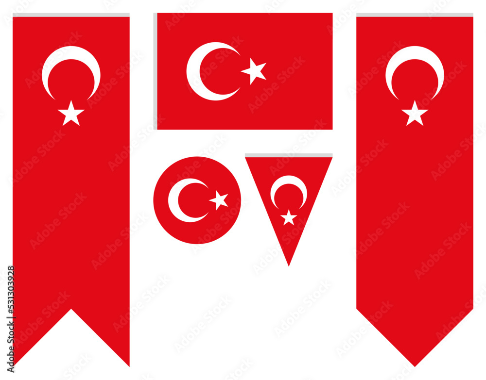 The official flag of the Republic of Turkey. Made to original