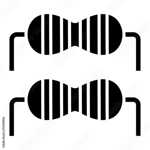 Resister Glyph Icon
