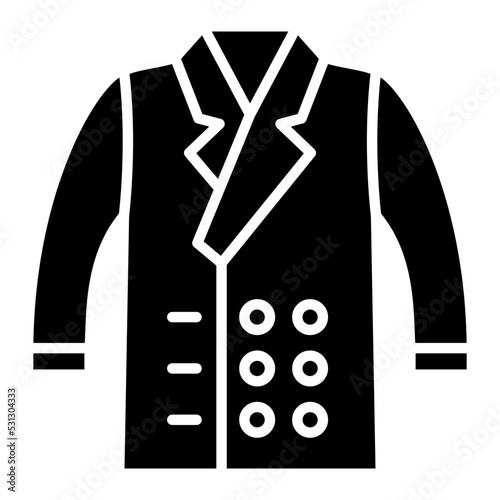 Coat Glyph Icon