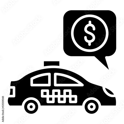 Fare Glyph Icon