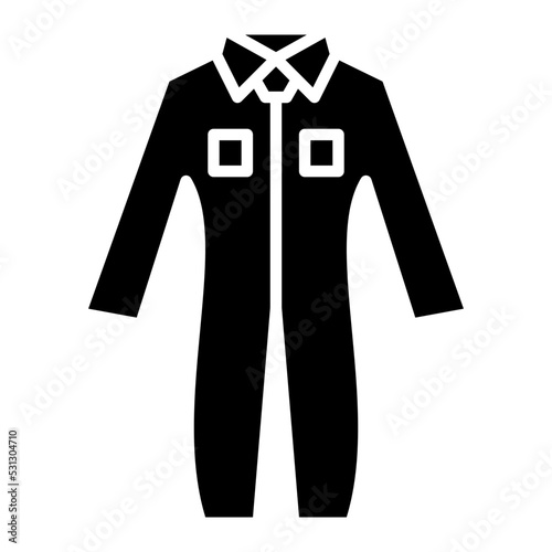 Coveralls Glyph Icon