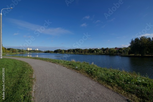 landscape with river and sky